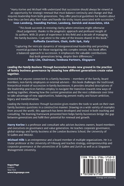 Produktbild: Leading the Family Business Through Succession