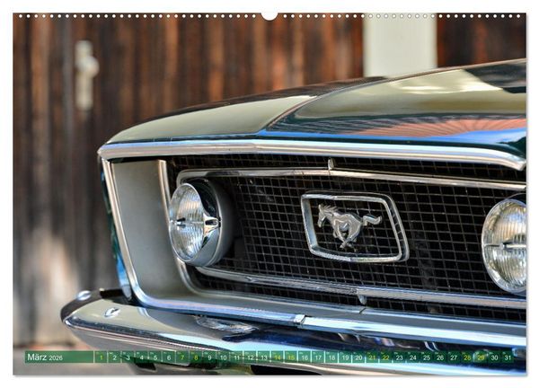 Produktbild: Ein Pony zum verlieben - Ford Mustang 1968 (hochwertiger Premium Wandkalender 2026 DIN A2 quer), Kunstdruck in Hochglanz