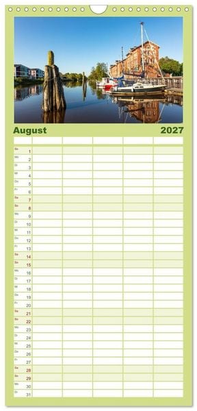 Produktbild: Familienplaner 2027 - Bezauberndes Ostfriesland mit 5 Spalten (Wandkalender, 21 x 45 cm) CALVENDO