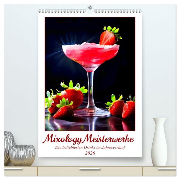 Produktbild: Mixology Meisterwerke (hochwertiger Premium Wandkalender 2026 DIN A2 hoch), Kunstdruck in Hochglanz