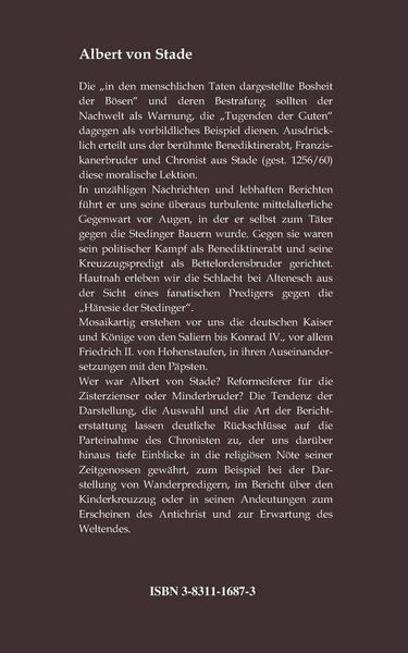 Produktbild: Die Weltchronik des Albert von Stade