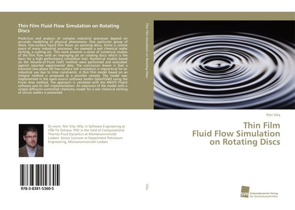 Produktbild: Thin Film Fluid Flow Simulation on Rotating Discs