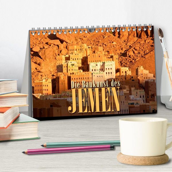 Produktbild: Die Baukunst des Jemen (Tischkalender 2026 DIN A5 quer), CALVENDO Monatskalender