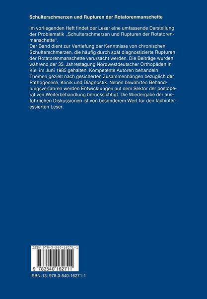 Produktbild: Schulterschmerzen und Rupturen der Rotatorenmanschette
