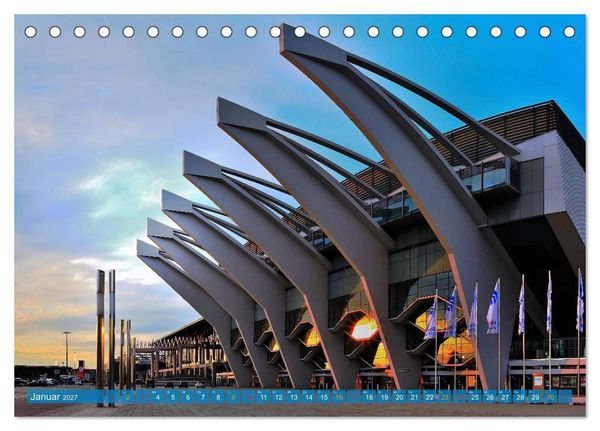 Produktbild: Hansestadt Bremen zur blauen Stunde (Tischkalender 2027 DIN A5 quer), CALVENDO Monatskalender