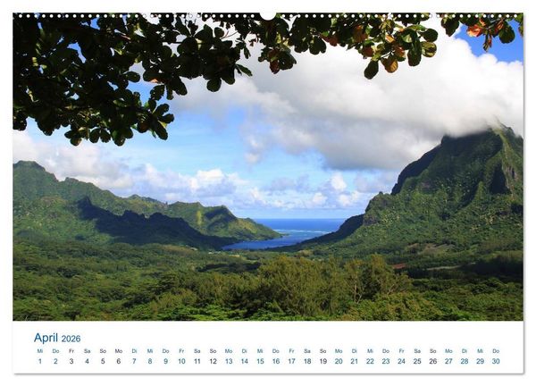 Produktbild: S&uuml;dsee-Insel Mo'orea (Wandkalender 2026 DIN A2 quer), CALVENDO Monatskalender