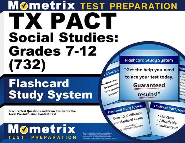 Produktbild: TX Pact Social Studies: Grades 7-12 (732) Flashcard Study System