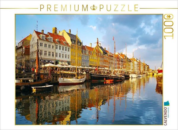 CALVENDO Puzzle Die Altstadt von Kophenhagen (Dänemark) | 1000 Teile Lege-Größe 64x48cm Foto-Puzzle für glückliche Stunden