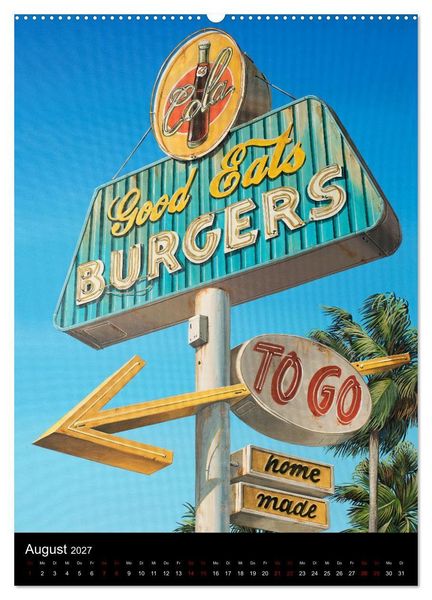 Produktbild: Drive America Plakate (Wandkalender 2027 DIN A2 hoch), CALVENDO Monatskalender