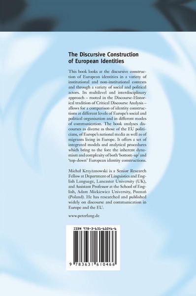Produktbild: The Discursive Construction of European Identities
