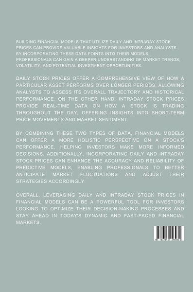 Produktbild: Unveiling the Financial Market: Data, Definitions, and Modeling Techniques