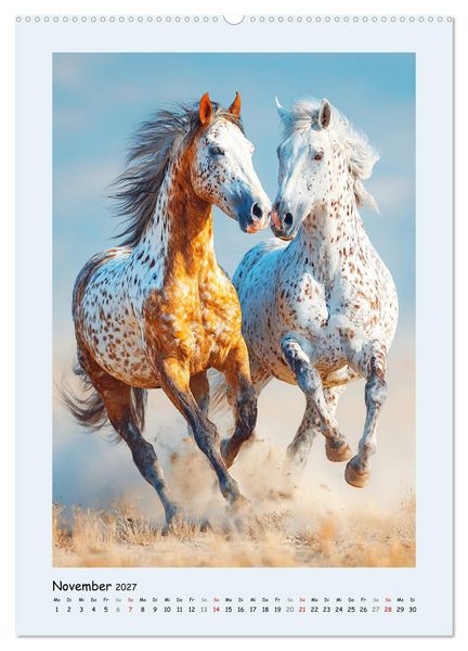 Produktbild: Der Appaloosa. Ein zuverl&auml;ssiges Westernpferd in bunter Optik (hochwertiger Premium Wandkalender 2027 DIN A2 hoch), Kunstdruck in Hochglanz