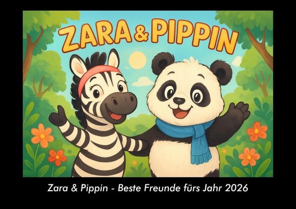 Produktbild: Zara & Pippin - Beste Freunde f&uuml;rs Jahr 2026 Fotokalender DIN A3