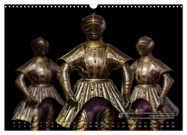 Produktbild: Historische R&uuml;stungen und Waffen (Wandkalender 2027 DIN A3 quer), CALVENDO Monatskalender