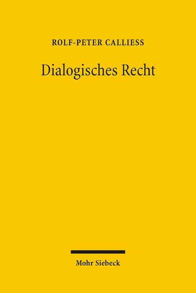 Produktbild: Dialogisches Recht