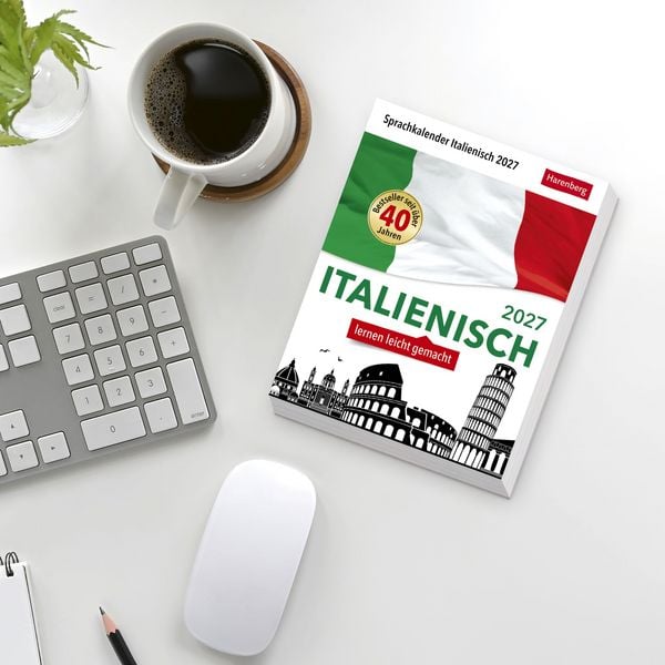 Produktbild: Italienisch Sprachkalender 2027 - Italienisch lernen leicht gemacht - Tagesabrei&szlig;kalender