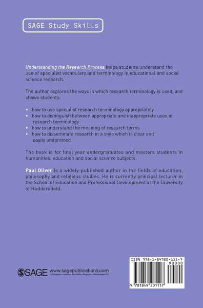 Produktbild: Understanding the Research Process