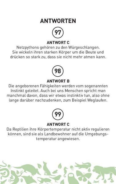 Produktbild: Das gro&szlig;e Tier-Quiz I ab 10 Jahren