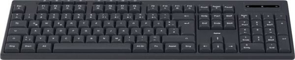 Produktbild: hama 00173055 Funktastatur "WK-200", kabellos, Batterie, 8 Media-Tasten, Schw., QWERTZ DE