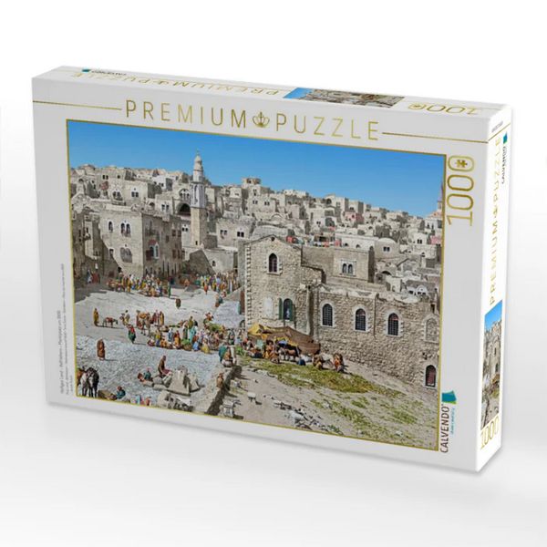 Produktbild: CALVENDO Puzzle Heiliges Land - Bethlehem - Marktplatz um 1900 | 1000 Teile Lege-Gr&ouml;&szlig;e 64x48cm Foto-Puzzle f&uuml;r gl&uuml;ckliche Stunden