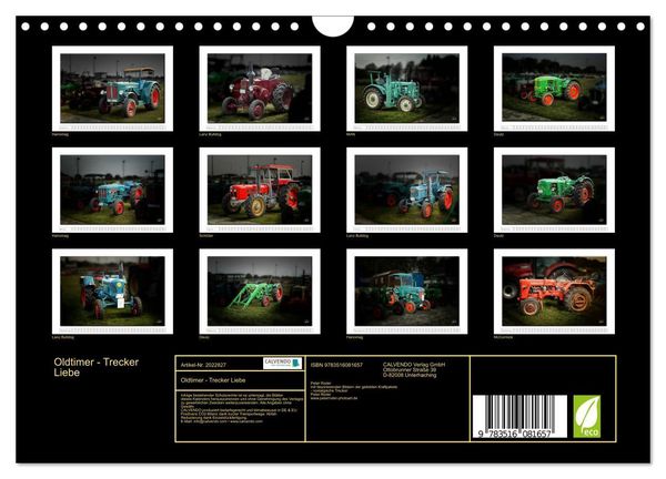 Produktbild: Oldtimer - Trecker Liebe (Wandkalender 2026 DIN A4 quer), CALVENDO Monatskalender