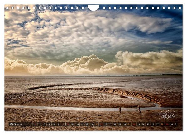 Produktbild: Friesland - Watt und Nordsee / CH-Version (Wandkalender 2026 DIN A4 quer), CALVENDO Monatskalender
