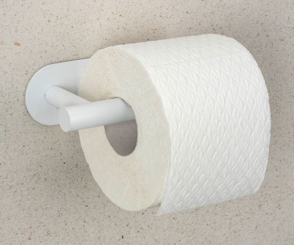 Produktbild: Turbo-Loc&reg; Toilettenpapierhalter Mod. Orea White matt, aus rostfreiem Edelstahl