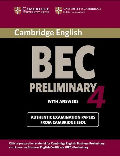 Produktbild: Cambridge BEC 4 Preliminary