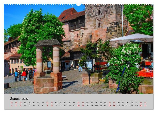Produktbild: N&uuml;rnberg. Du bist so sch&ouml;n (hochwertiger Premium Wandkalender 2027 DIN A2 quer), Kunstdruck in Hochglanz