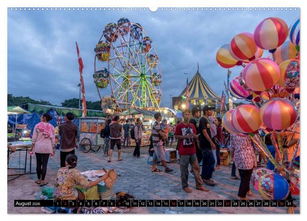 Produktbild: Yogyakarta - Indonesien (hochwertiger Premium Wandkalender 2026 DIN A2 quer), Kunstdruck in Hochglanz