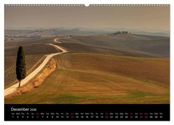 Produktbild: Tuscany (High Quality Premium Wall Calendar 2026 DIN A2 landscape),CALVENDO 12 Month Wall Calendar