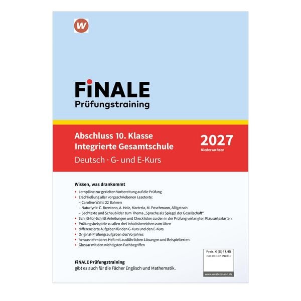 Produktbild: FiNALE Pr&uuml;fungstraining Abschluss Integrierte Gesamtschule Niedersachsen