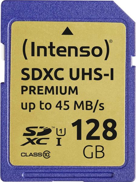 Intenso Premium SDXC-Karte 128GB Class 10, UHS-I