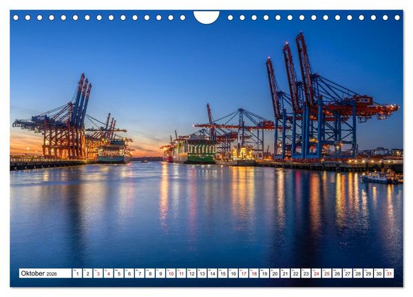 Produktbild: Urbane Impressionen: Hansestadt Hamburg - Tor zur Welt (Wandkalender 2026 DIN A4 quer), CALVENDO Monatskalender