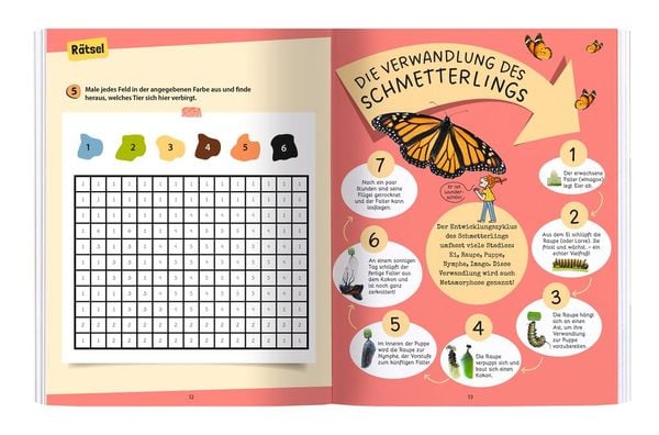 Produktbild: Expedition Natur Rätseln, Stickern, Bestimmen - Insekten & Co.