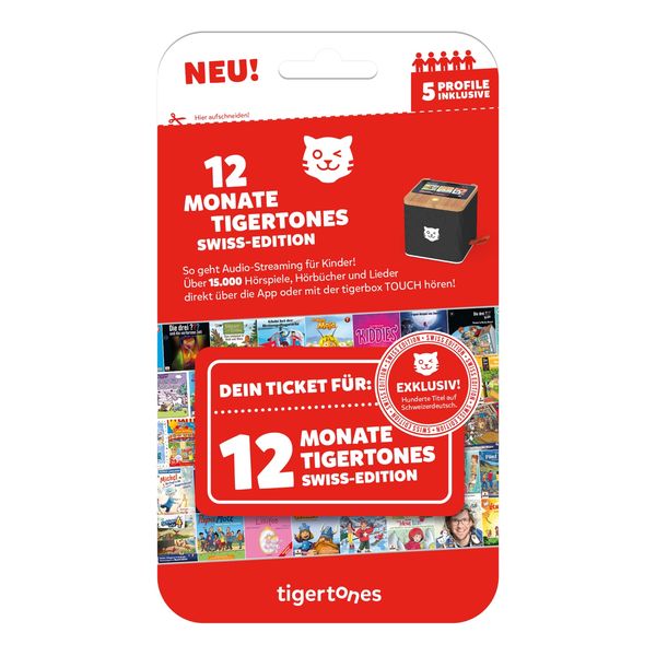 Produktbild: Tigertones - Ticket 12 Monate Swiss-Edition