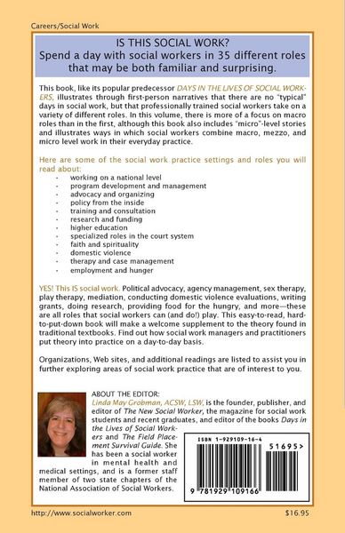 Produktbild: More Days in the Lives of Social Workers: 35 "Real-Life" Stories of Advocacy, Outreach, and Other Intriguing Roles in Social Work Practice