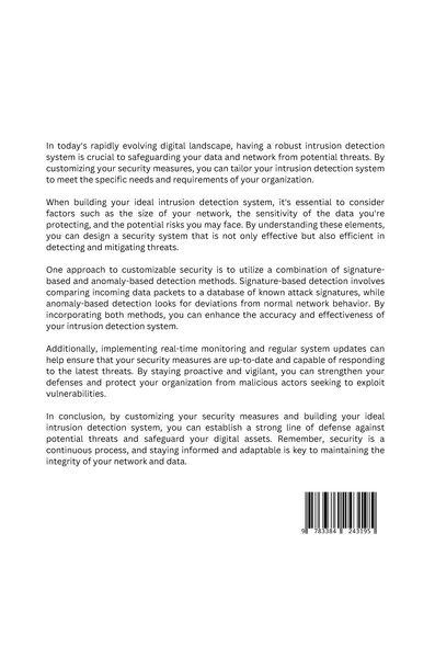 Produktbild: Customizable Security: Building Your Ideal Intrusion Detection System