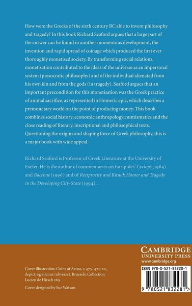 Produktbild: Money and the Early Greek Mind