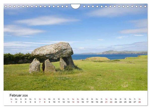 Produktbild: Wales Land der Sehensw&uuml;rdigkeiten, Landschaften und Natur (Wandkalender 2026 DIN A4 quer), CALVENDO Monatskalender