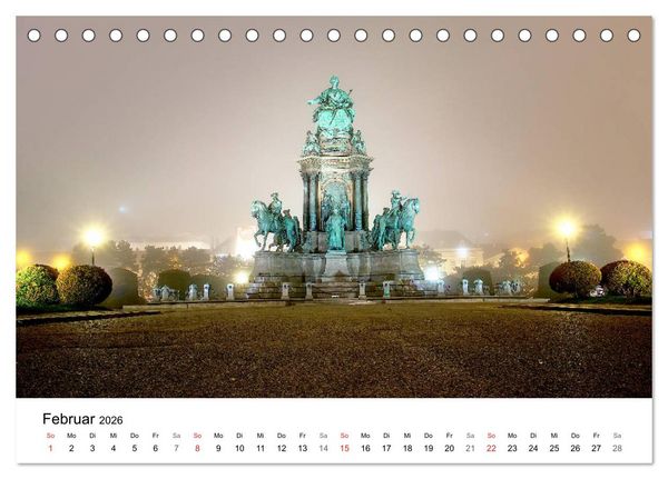 Produktbild: Wien nach Sonnenuntergang (Tischkalender 2026 DIN A5 quer), CALVENDO Monatskalender