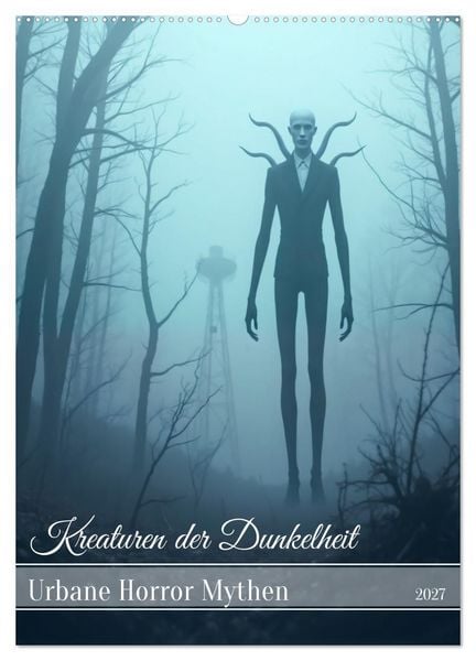Produktbild: Kreaturen der Dunkelheit - Urbane Horror Mythen (Wandkalender 2027 DIN A2 hoch), CALVENDO Monatskalender