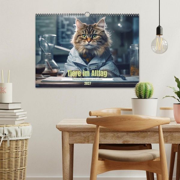 Produktbild: Tiere im Alltag (Wandkalender 2027 DIN A3 quer), CALVENDO Monatskalender