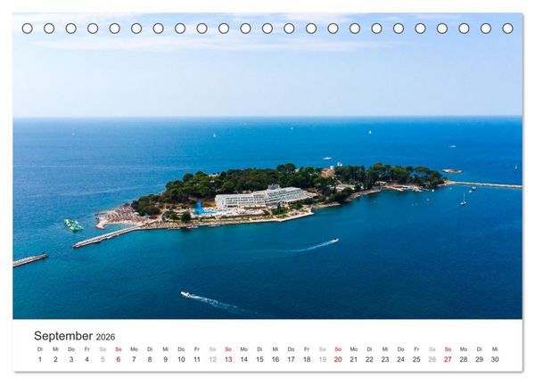 Produktbild: Porec Kalender - Die kroatische Stadt an der Adria (Tischkalender 2026 DIN A5 quer), CALVENDO Monatskalender
