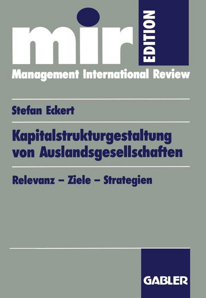 Produktbild: Kapitalstrukturgestaltung von Auslandsgesellschaften