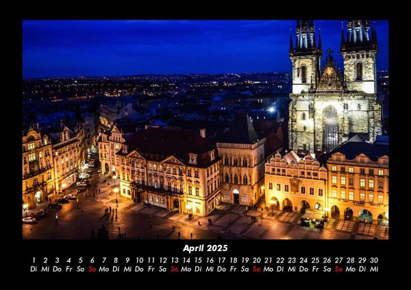 Produktbild: Prag 2025 Fotokalender DIN A3