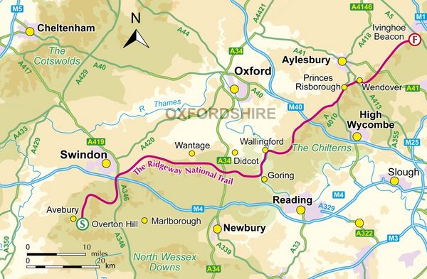 Produktbild: The Ridgeway Trail Map