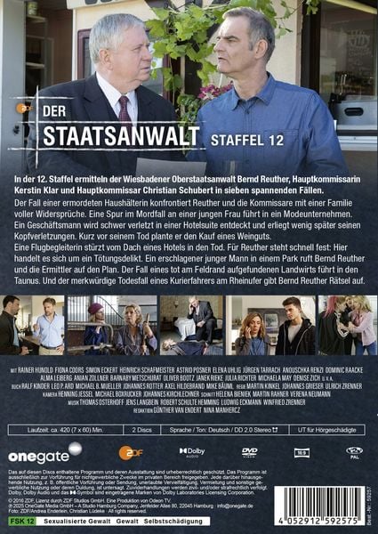 Produktbild: Der Staatsanwalt Staffel 12 [2 DVDs]