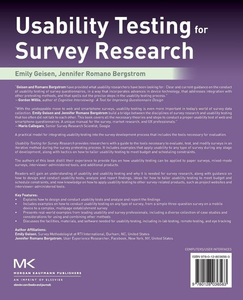Produktbild: Usability Testing for Survey Research