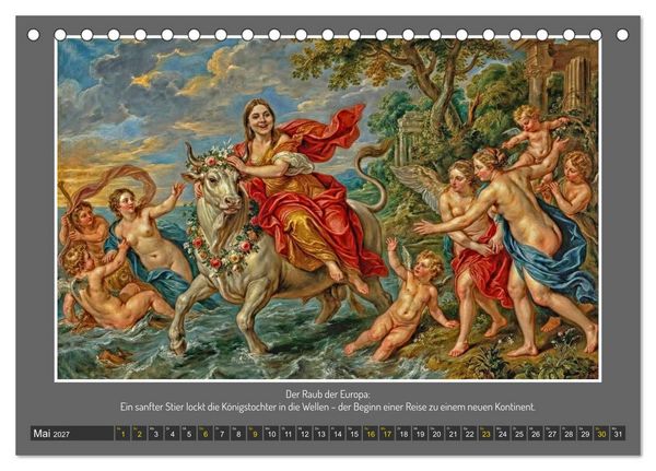Produktbild: G&ouml;tterfunken und Leidenschaft (Tischkalender 2027 DIN A5 quer), CALVENDO Monatskalender